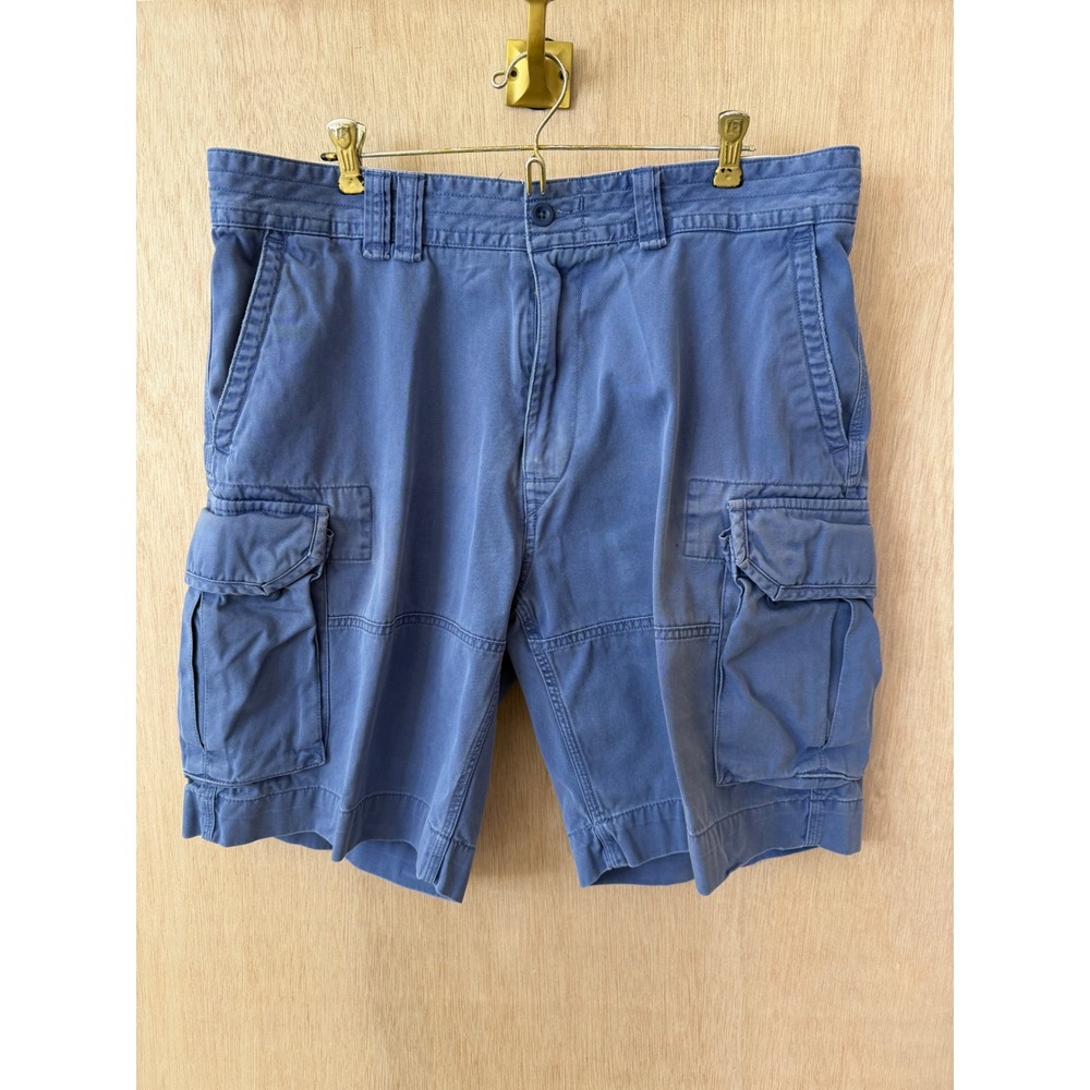 Polo Ralph Lauren Mens Blue Cotton Cargo Shorts Size 36 Utility Casual